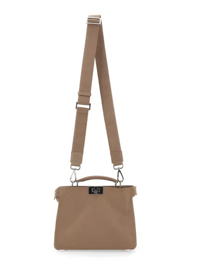 Fendi Nvo Peekaboo Bag Iseeu Mini In Brown