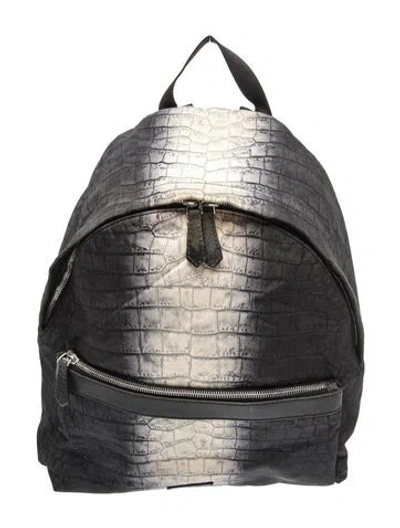 Pre-owned Fendi Nylon Backpack In Black