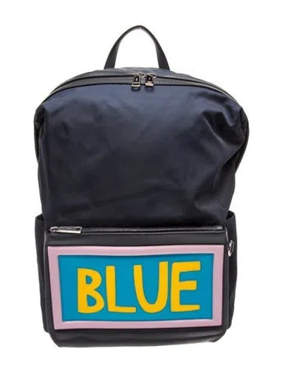 Pre-owned Fendi Nylon Backpack In White