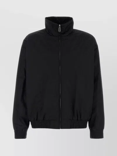 FENDI NYLON BOMBER JACKET HIGH COLLAR