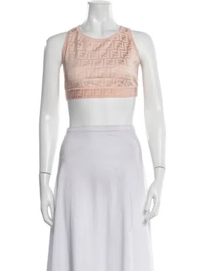 Pre-owned Fendi Nylon Graphic Print Lounge Set In Pink