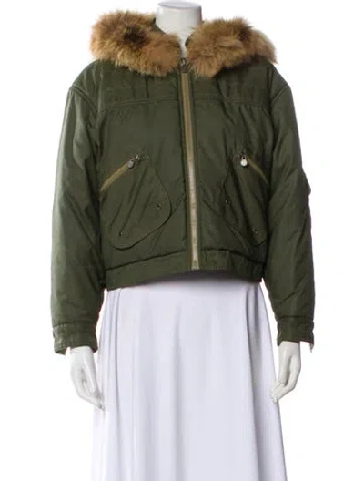 Pre-owned Fendi Nylon Jacket In Green