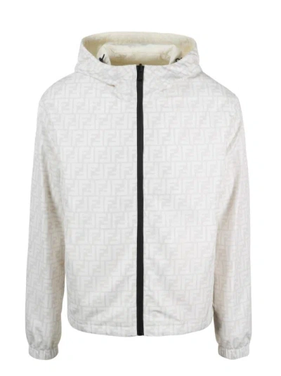 Fendi Nylon Jacket In White