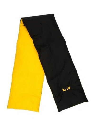 Pre-owned Fendi Nylon Monsters Motif Scarf In Multi