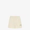 Fendi Beige Logo Print Shorts In Tan