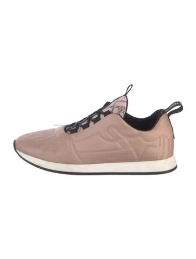 Pre-owned Fendi Nylon Sneakers In Neutrals