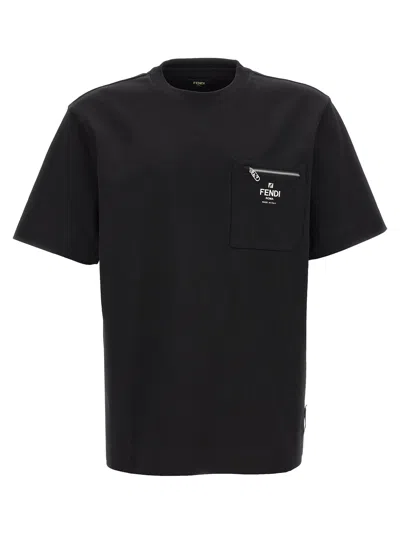 Fendi O T-shirt Black