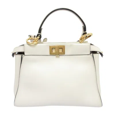 Pre-owned Fendi Off-white Handbag Shoulder Bag ()