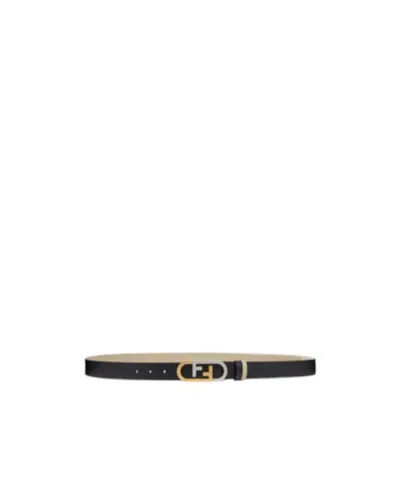 Fendi O'lock Belt In Black