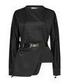 Fendi Black Jersey Sweatshirt In Black