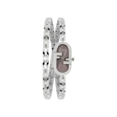 Pre-owned Fendi O'lock Bracelet Watch 'stainless Steel' | Silver | Women's Size Onesize