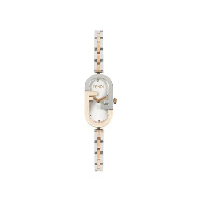 Pre-owned Fendi O'lock Bracelet Watch 'two Tone' | Gold | Women's Size Onesize