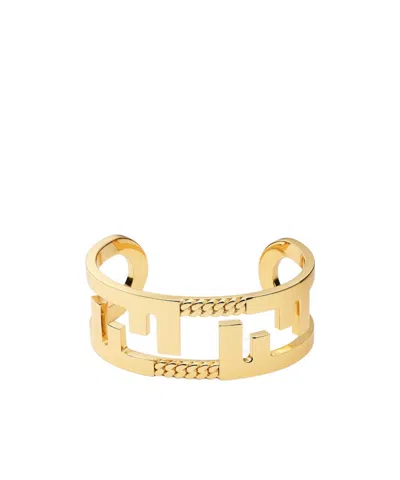 FENDI GOLD-COLOURED METAL BANGLE