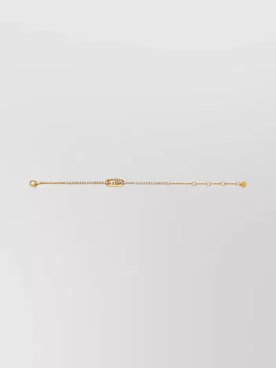 FENDI O'LOCK CHAIN LINK ADJUSTABLE BRACELET