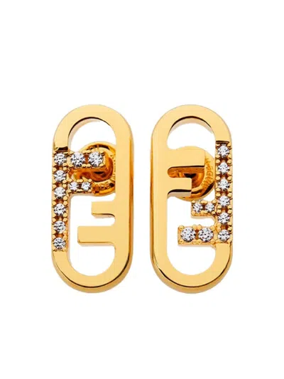 FENDI FENDI O'LOCK EARRINGS