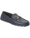Fendi Leather Moccasins In Black
