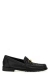 Fendi Men  O' Lock Leather Loafer With Ff Insert In Black