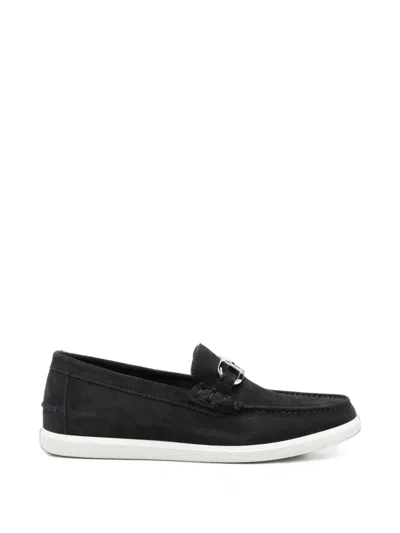 Pre-owned Fendi O'lock Loafers In Blue