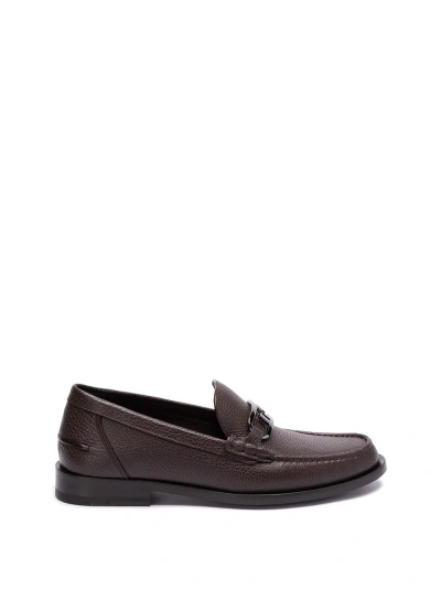 Fendi `o`?lock` Loafers In Brown