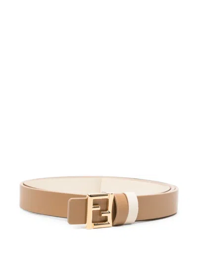 FENDI O'LOCK LOGO-PLAQUE BELT