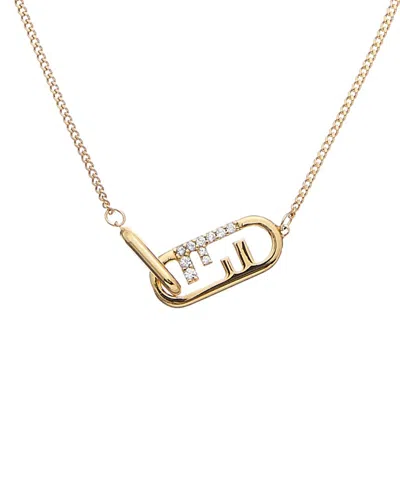 Fendi O'lock Necklace In Purple