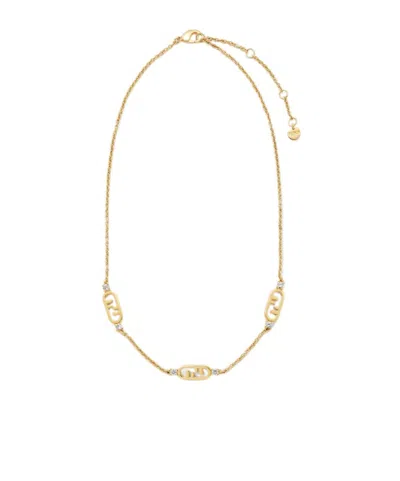 Fendi O'lock Necklace In Brown