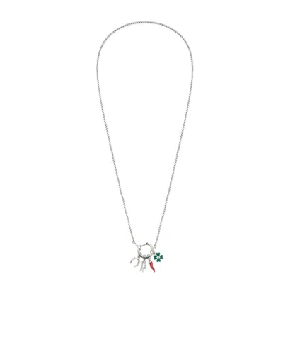 Fendi Silver-coloured Necklace In White