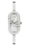Fendi O'lock Oval Bracelet Strap Watch, 14.8mm X 28.3mm In Multi