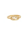 Fendi O'lock Ring In Transparent