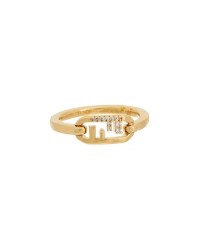 Fendi O'lock Ring In Black