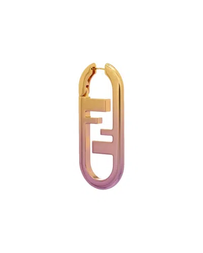 Fendi O'lock Single Earring In Gold