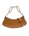 Fendi O'lock Swing Shoulder Bag In Brown