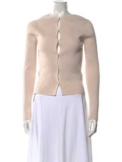 Pre-owned Fendi Open Front Sweater In Neutrals