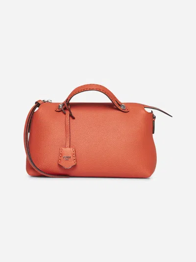Fendi Orange By The Way Selleria Medium Bag In Multicolor