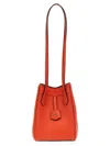 Fendi Red Leather Mini Bag That Can Be Transformed In Orange