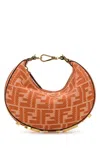 Fendi Women Borsa A Mano Graphy Mini In Denim Ricamato