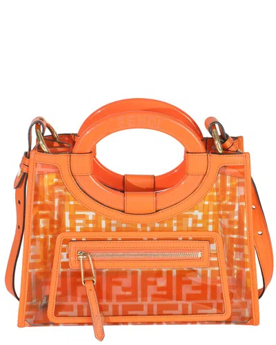 Fendi Orange Plexiglass Tpu Ff Vitello Century Plexiglass Small Runaway  Shopper Tote (authentic Pre In Purple