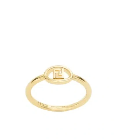 Fendi Orbit Ring Gold-coloured Metal Ring