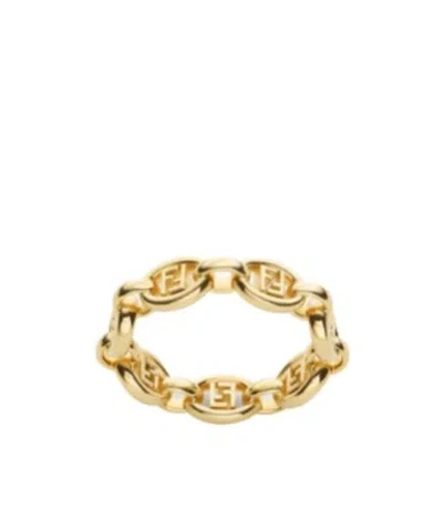 Fendi Orbit Ring In Gold