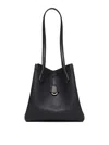 Fendi Origami Full Grain Leather Bag In Black