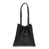 Fendi Origami Full Grain Leather Bag In Black