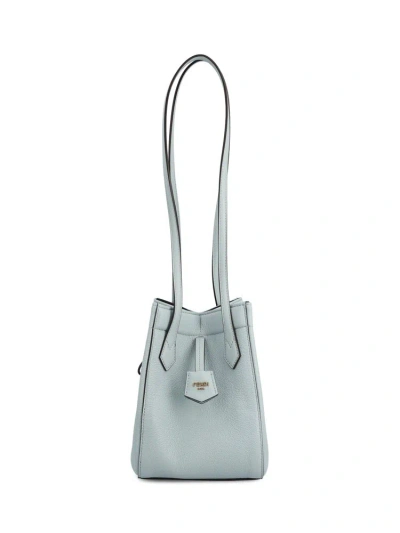 Fendi Origami Mini Bucket Bag In Clear Blue