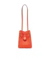 Fendi Red Leather Mini Bag That Can Be Transformed In Red