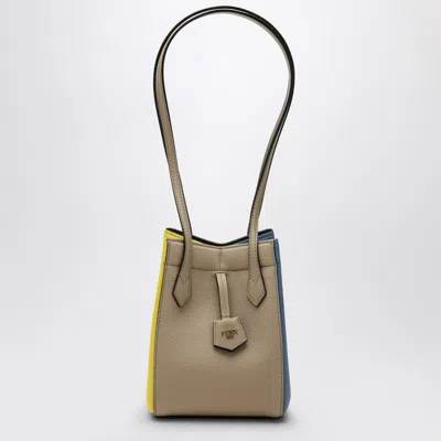 Fendi Origami Mini Convertible Bag In Beige Leather Women In Cream