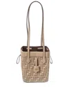 Fendi Origami Mini Ff Jacquard & Leather Shoulder Bag
