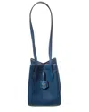 Fendi Origami Mini Leather Shoulder Bag In Blue