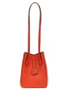 Fendi Red Leather Mini Bag That Can Be Transformed In Orange