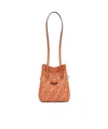Fendi Origami` Shoulder Bag In Red