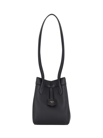 Fendi Origami Mini Tote Bag In Black