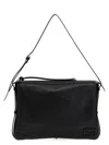 Fendi Large Rectangular Smooth Finish Shoulder Bag In Black